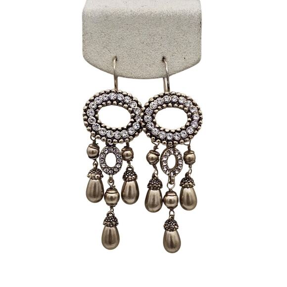 Monet Jewelry - Monet Chandelier Dangle Gold Tone Pierced Earrings